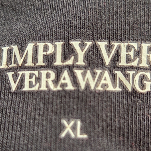 Black High-Waisted Leggings Vera Wang Xl - Picture 3 of 4